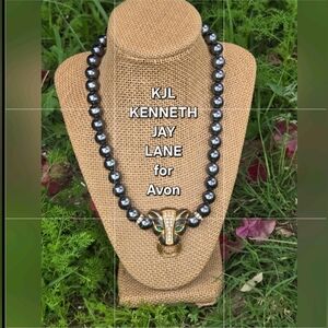Vtg KJL for Avon Panther Necklace